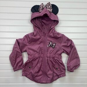 Disney Junior Minnie Mouse jacket with ears on hood, pink approx 4/5 girls